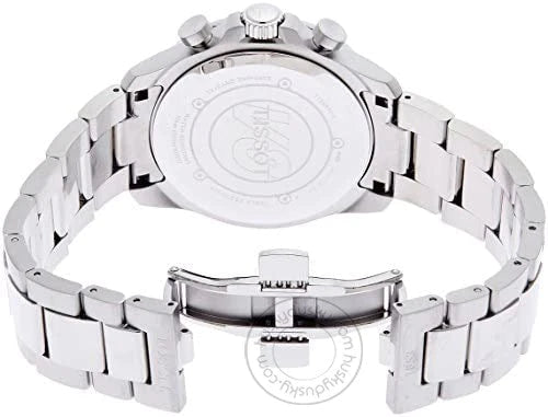 Tissot 1853 White Dial Chronograph Metal Belt Men's Watch