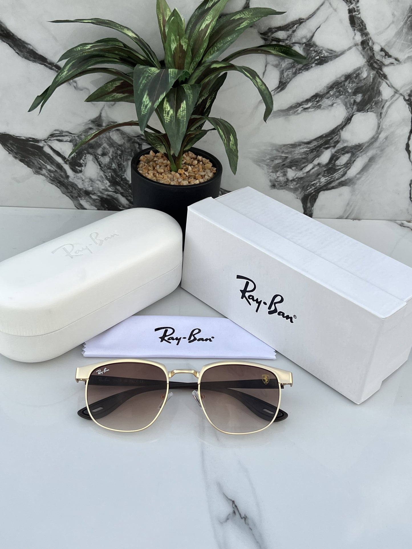 Rayban 03 Gold & Brown Unisex