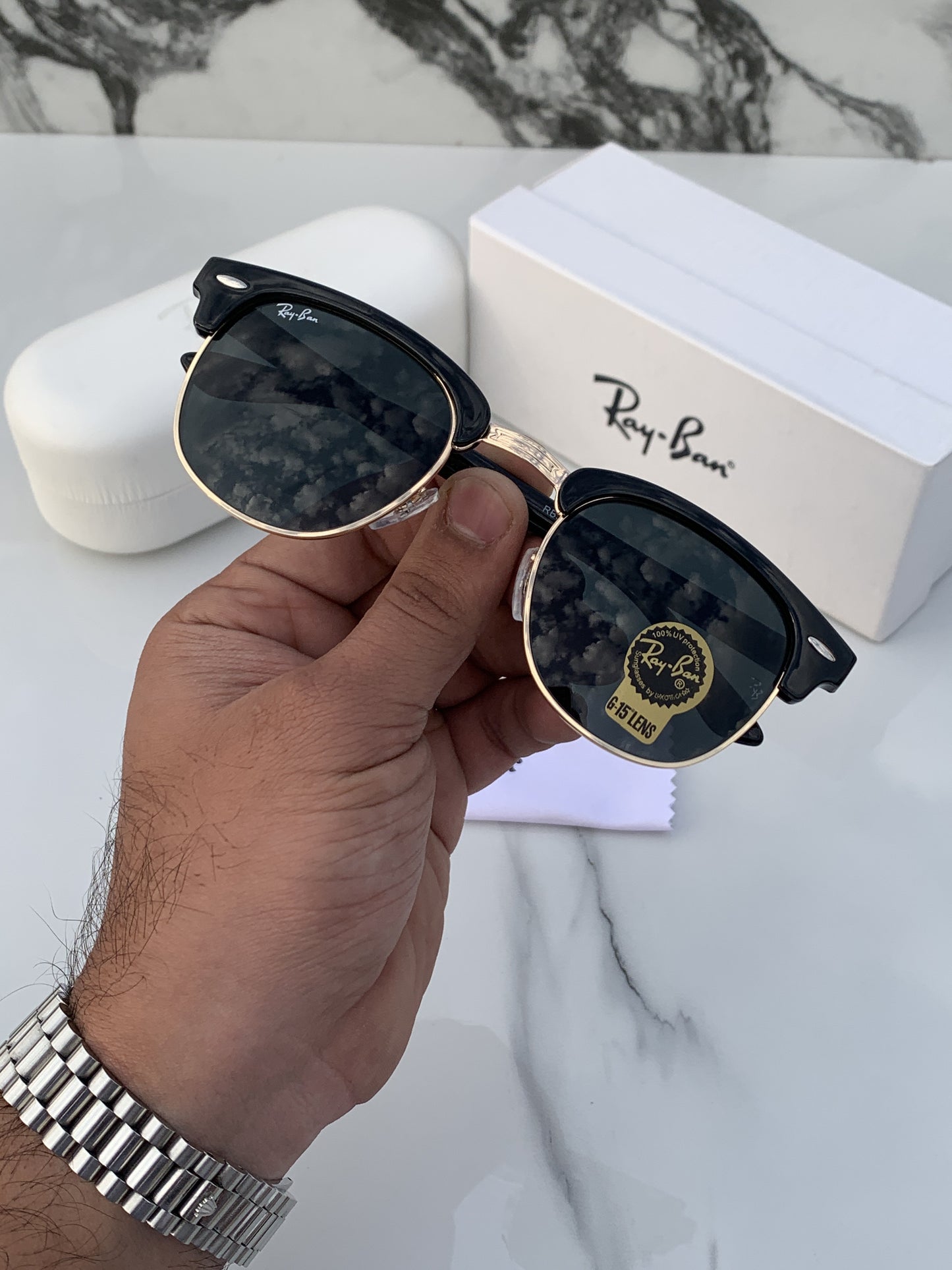Rayban 3016 Black Gold Unisex