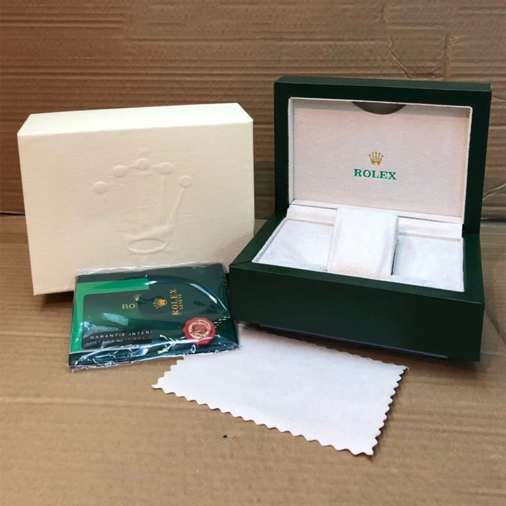 ROLEX GMT MASTER GOLD SILVER BLACK METAL WATCH (WITH OG BOX)