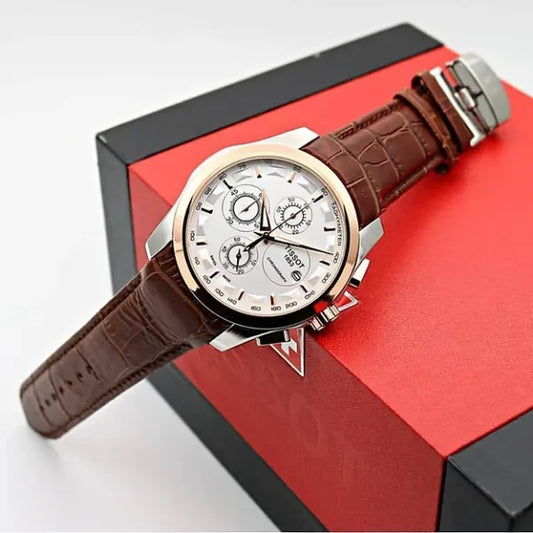 Tissot 1853 Chronograph Brown Leather Men's Watch