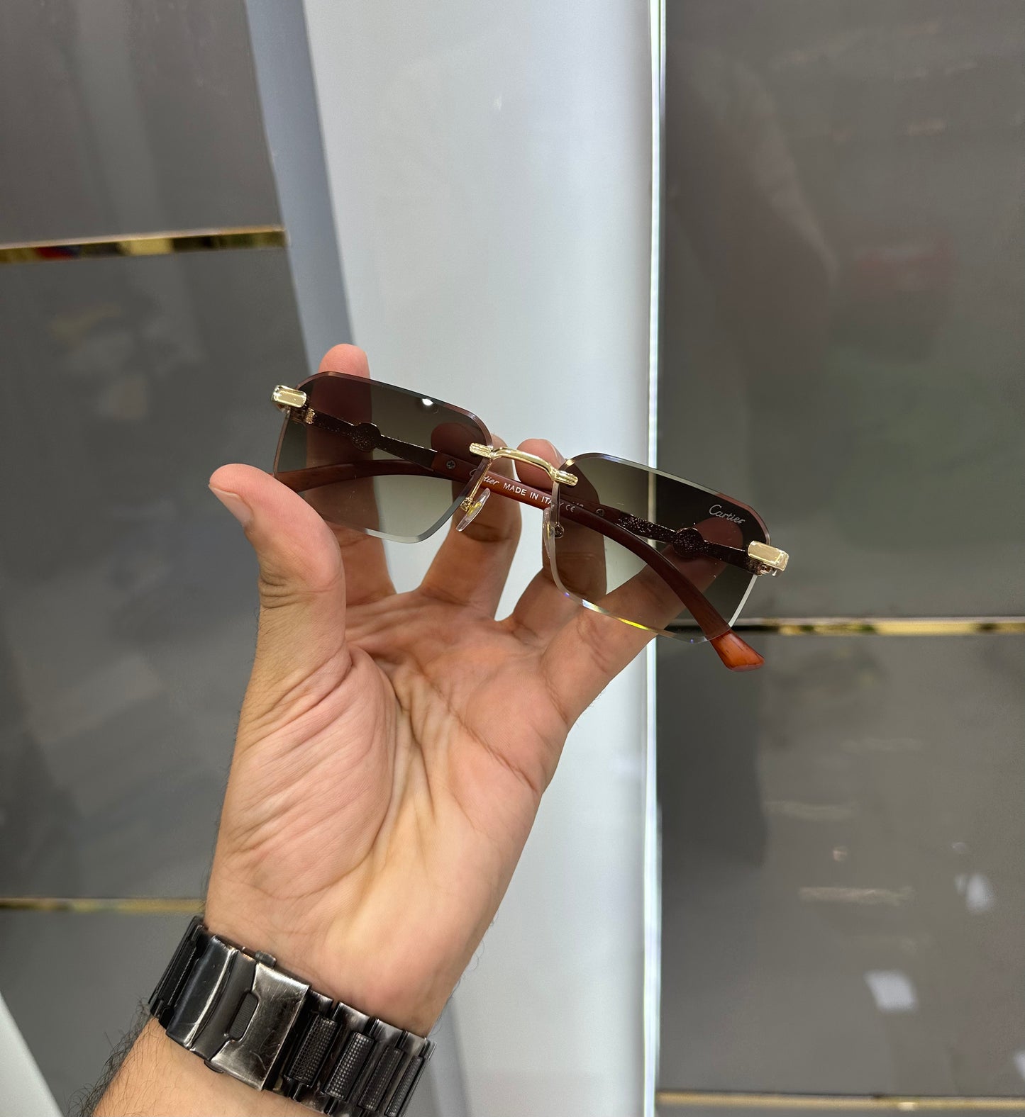 Cartier Brown Limited Edition Luxury Sunglass With Original Packing