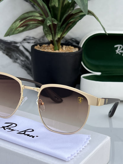 Rayban 03 Gold & Brown Unisex