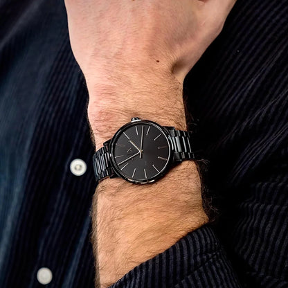 Emporio Armani Black Metal Belt For Men's watch