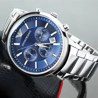 Emporio Armani Chronograph Blue Dial Mens Watch AR2448