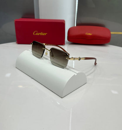 Cartier Brown Limited Edition Luxury Sunglass With Original Packing